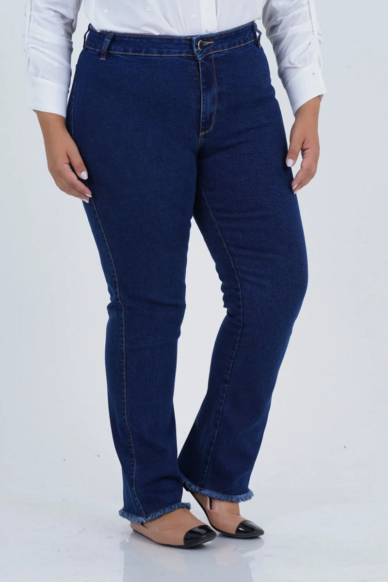 Calça Reta Plus Size Viver Jeans
