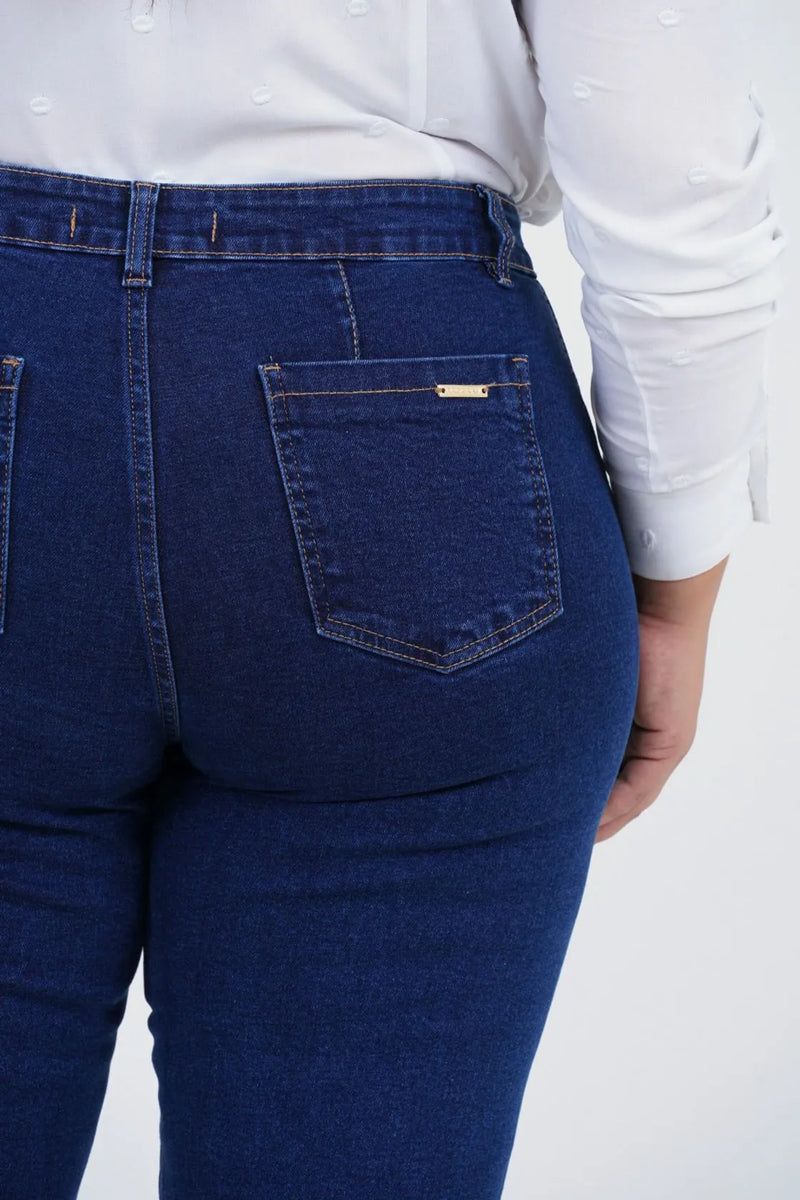 Calça Reta Plus Size Viver Jeans