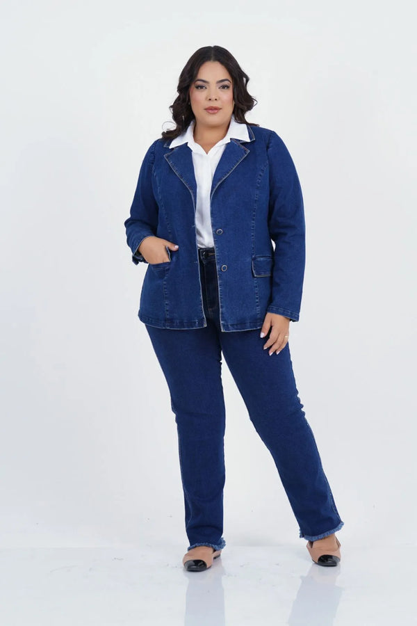 Calça Reta Plus Size Viver Jeans