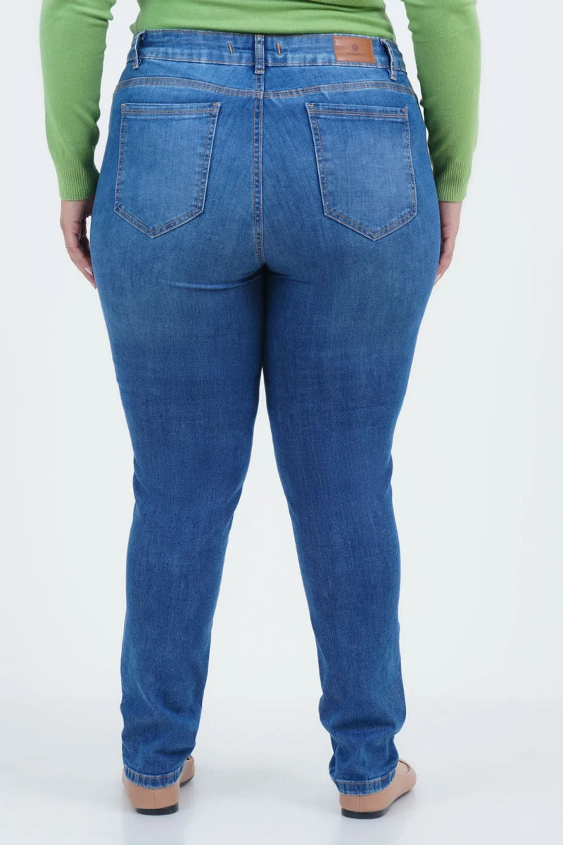 Calça jeans feminina wide leg cintura alta - Marrom Escuro | Pool Jeans