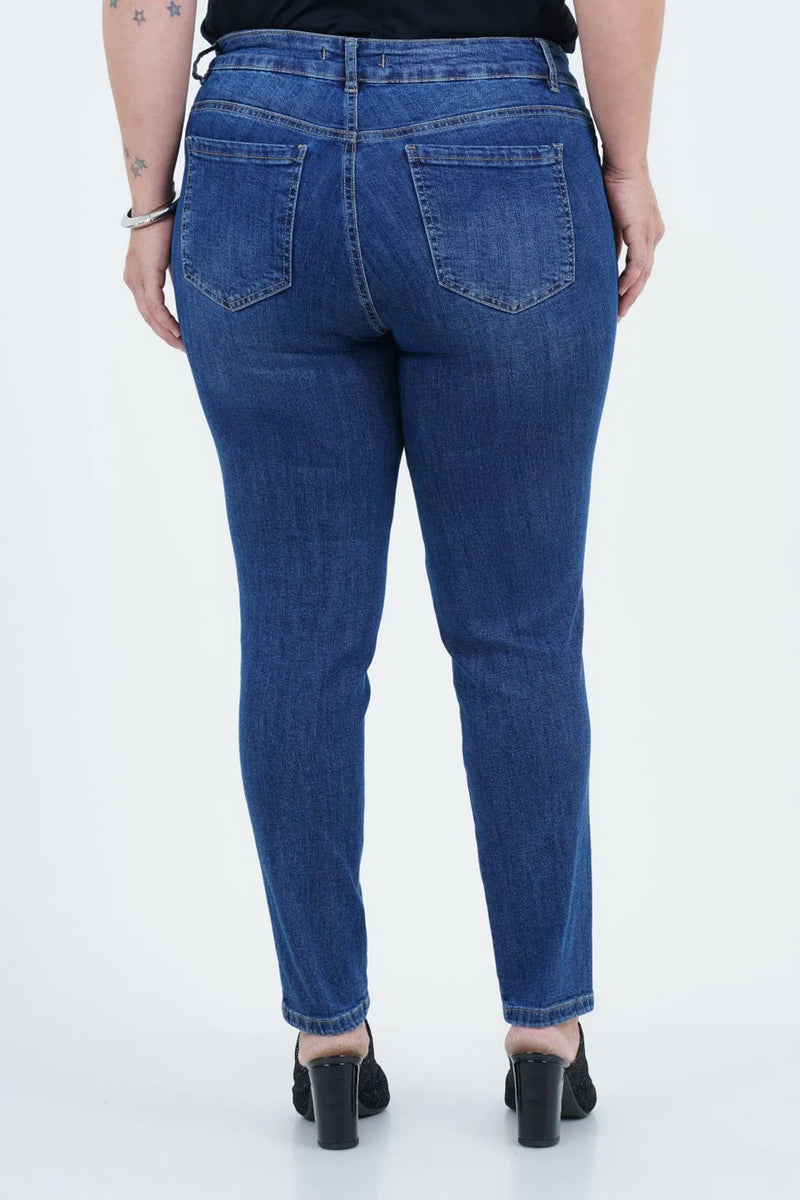 Calça Plus Size Feminino Skinny Jeans Base