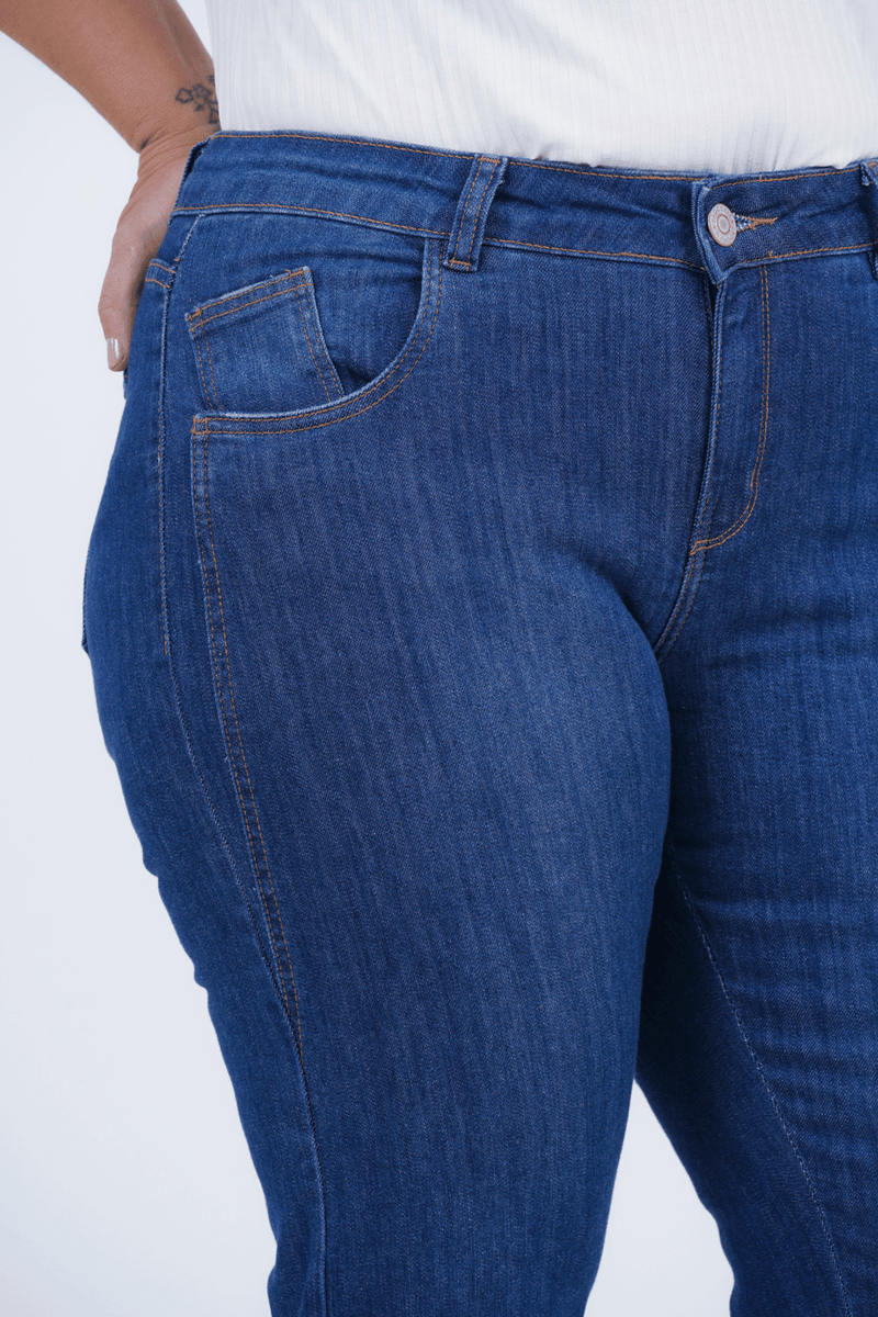 Calça Plus Size Feminino Skinny Jeans Enigma
