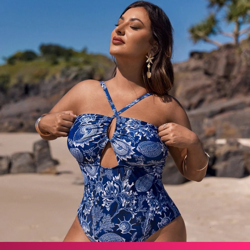 Maiô Tropical Plus Size