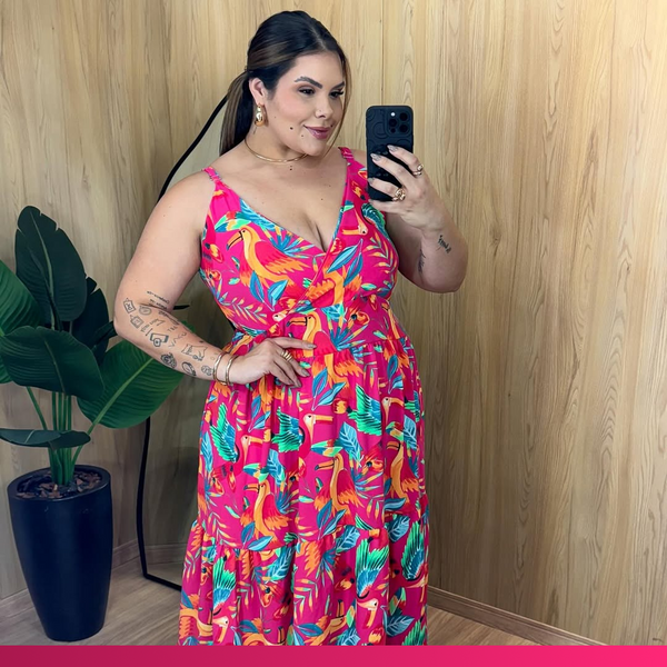 Vestido Longo Sther Plus Size