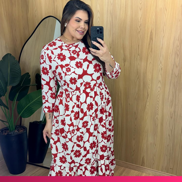 Vestido Longo Mariana Plus Size