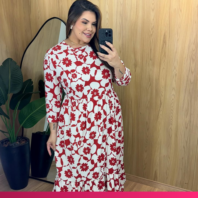 Vestido Longo Mariana Plus Size