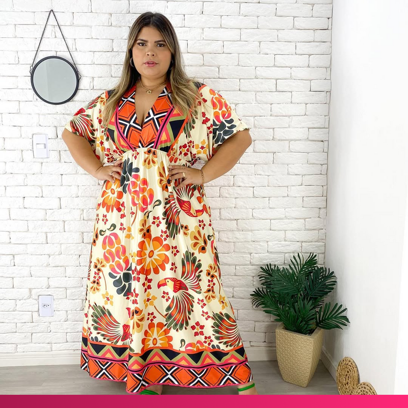 Vestido Longo Virginia - Plus Size